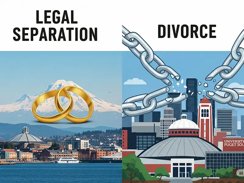Differences between legal separation and divorce in Tacoma, WA